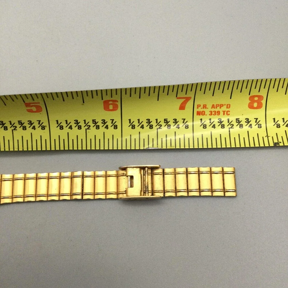 Pierre Cardin Womens Watch 24mm Gold Tone Adjustable Bracelet Dress New Battery